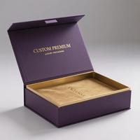 Boîtes à fermeture magnétique de luxe Emballage de boîte cadeau magnétique pour présent Emballage de boîte magnétique personnalisé Boîte cadeau violette de luxe