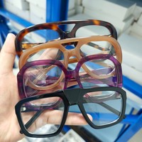 Monturas Ópticas de Acetato Grueso Mixto |   Bisagra de resorte |   Estilos Duraderos y Modernos |   Liquidación de Existencias, Gafas de Sol en Promoción