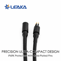 Connecteur micro-circulaire SubConn compatible Wet-Mateable MCIL5F+MCIL5M mâle et femelle, plaqué or, en acier inoxydable, pour applications marines en haute mer