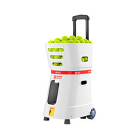 Machine à balles de tennis Spaas TB1 à contrôle intelligent, avec panier pliable intégré, lanceur d'entraînement et dispositif d'auto-entraînement