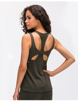 Top deportivo con sujetador incorporado para mujer, Top corto para correr, blusa de Yoga transpirable suelta, ropa de entrenamiento, camisetas sin mangas cortas