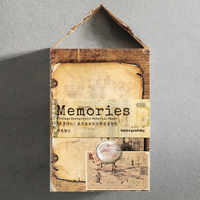 Stiker dekorasi DIY akun tangan jejak lama Retro 6 model seri memori kertas alas Memo Promosi