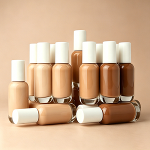 OEM Private Label Soft Matte Flawless Liquid <b>Foundation</b> High Pigment Full Coverage Makeup Base Custom Logo & Packaging Wholesale - Product Image 1