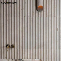 Style moderne Flexible Pierre Travertin Pilier Romain TV Fond Décoration Murale Argile Douce Flexible MCM Carreaux pour Hôtel Brique