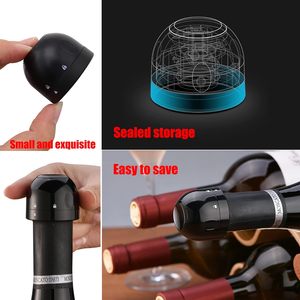 Custom Chrome <b>Wine</b> <b>Stoppers</b> Newest Innovation Metal Champagne Bottle <b>Stoppers</b> with Logo Silicone Vacuum Sealing for Red <b>Wine</b> - Product Image 2