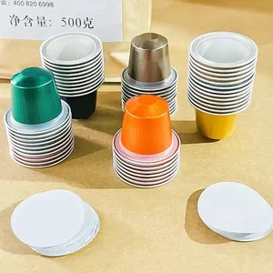 Capsula di caffè Nespresso compatibile monouso per uso alimentare 15ML 100% Capsule di caffè vuote biodegradabili