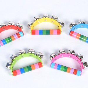 Wholesale Colorful Half-circle Handbell Children's Hand-held <b>Bell</b> <b>Baby</b> Rattles 5 <b>Bells</b> Newborn Musical Instrument - Product Image 1