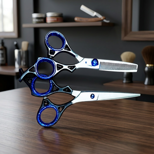 ASAP Professional Right-<b>Handed</b> 35 Tooth Thinning Shear <b>Scissors</b> Rose Gold Long Handle 4Cr13 Stainless Steel Sustainable Set - Product Image 3