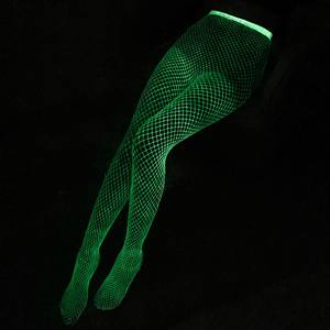 Collants Résille Lumineux Ajourés Transparents Élastiques pour Femme Bas Longs Sexy Phosphorescents - Product Image 5
