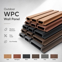 Panneau mural rainuré en WPC imperméable 210x21mm pour extérieur, bardage extérieur, planche en bois facile à installer, revêtement mural composite pour façade