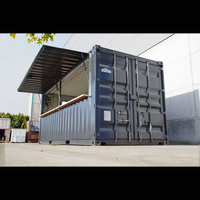 Maisons conteneurs préfabriquées en acier de 20 et 40 pieds, design industriel durable, panneaux sandwich, couleur personnalisée, Landmae Homes, garantie 2 ans