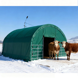 <span class=keywords><strong>Tente</strong></span> <span class=keywords><strong>de</strong></span> bétail à cadre haute résistance tissu imperméable ferme cheval clôture ferme contrôle hangar pour pâturages - Product Image 1