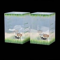 Boîte pliable écologique en PVC/PET transparent avec fenêtre, emballage plastique pour appareils électroniques, appareils photo, écouteurs, montres connectées, poupées et cadeaux