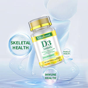 Oem Private Label Veganistische Vitamine D3 Met 5000iu Gezondheidssupplement Vitamine D3 Softgel Capsules Maatwerk Van De Fabrikant - Product Image 3