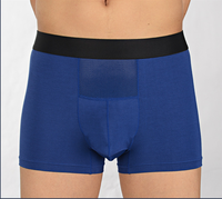 Nouvelle Tendance Sous-vêtements pour Hommes Boxers avec Support Scrotal et Poche de Séparation, Respirants, à Coupe Droite
