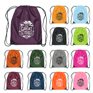 With Logo Unisex Sports Gym Bag Printing Bags <b>Cheap</b> Custom Polyester Drawstring <b>Backpack</b> - Product Image 1