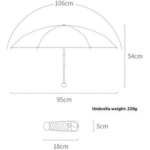 Custom Business Gift Advertising Logo Stock Manual Control Mini <b>Folding</b> Rain Parasol 50% Six-Rib Sun Rain Protection Umbrella - Product Image 6