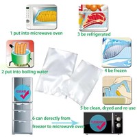 Cuisson en plastique scellant sous vide Transparent emballage alimentaire stockage alimentaire sac sous vide sacs de stockage pour scellant sous vide