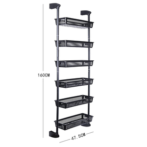 <b>Kitchen</b> Wall <b>Storage</b> Shelf Bathroom Accessories Cabinet Rack Over the Door Pantry Organizer with 6 Baskets - Product Image 3