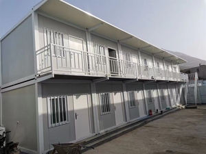 Vente en gros de maisons préfabriquées bon marché prêtes à l'emploi stockage en direct hôtel bureau paquet plat maison préfabriquée conteneur avec salles de bain complètes - Product Image 6