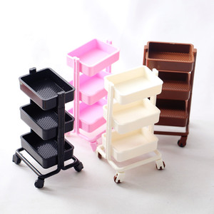 Carrito <span class=keywords><strong>de</strong></span> almacenamiento rodante en miniatura a escala 1:12, accesorio para muebles <span class=keywords><strong>de</strong></span> casa <span class=keywords><strong>de</strong></span> <span class=keywords><strong>muñecas</strong></span> - Product Image 1