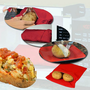 Microwave Potato Bag Polyester Fabric High Temperature Baking Bag Kitchen Tool For Cooking Potatoes - Product Image 1