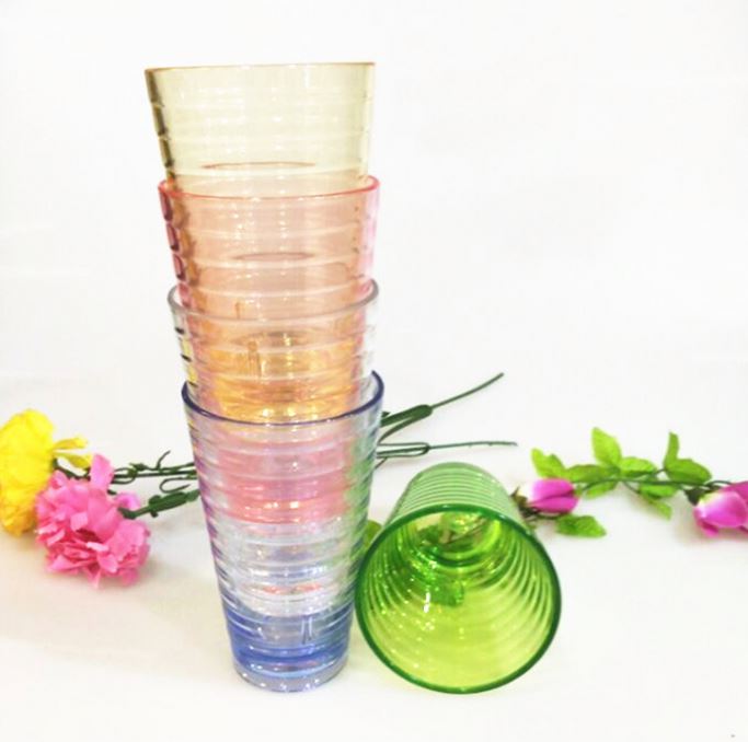 Acrylic Splash 28 Ounce Plastic Stackable Iced Tea Tumblers