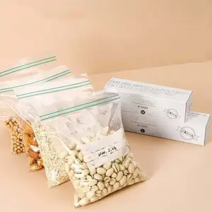 Reusable Food Storage Bags Extra Thick Leakproof Plastic Free Ziplock Bags For Marinate Meat Cereal Sandwich Snack Lunch