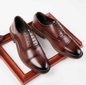 Zapatos de Hombre con Cordones, Punta Suave, Parte Superior de Tejido, Color Marrón, Suela de Goma Antideslizante, Entresuela de TPU, Aptos para Todas las Estaciones - Product Image 4
