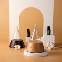 Diffuseur de parfum d'huile essentielle de brume d'air froid de parfum d'aromathérapie de chambre professionnelle diffuseur de nébuliseur en verre sans eau de ménage