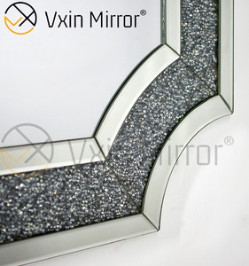 2022 New Modern Wall <strong>Mirror</strong> Crushed Diamond Glass Refined Rectangle Shape Decorative <strong>Mirror</strong> 4mm Thick Bathroom Living <strong>Room</strong> <strong>Bed</strong> - Product Image 4
