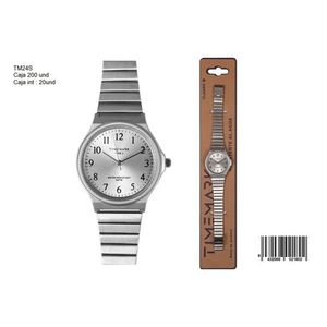 นาฬิกาสมาร์ทวอทช์ Timemark ตัวเรือนทรงสี่เหลี่ยมสีทอง หน้าปัดแสดงผลแบบอนาล็อก-ดิจิตอล พร้อมฟังก์ชั่นวันที่ สายรัดข้อมือสีทองเหลืองขนาด 3 ซม. นาฬิกาแฟชั่นสำหรับทุกเพศ - Product Image 2
