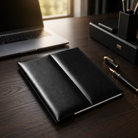 Carpeta de Presentación Empresarial Personalizada, Portafolio de Documentos Premium de Doble Pliegue para Certificados y Documentos Comerciales