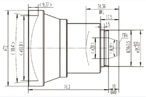 75mm/1.2 Fixed Lens High Efficiency Ar Coating <b>Thermal</b> <b>Imaging</b> Lens <b>Camera</b> Accessories - Product Image 2