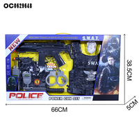 Juguete de Pistola Eléctrica de Plástico para Juego de Imitación, Chaleco de Policía SWAT para Niños