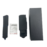 Couteau pliant tactique portable OEM personnalisable, nouveau modèle Scarab Diamond, outil de survie pour le camping, en acier D2 avec incrustations de coquilles d'ormeau