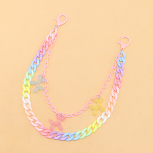 Colorful Resin Puppy Pendant Acrylic Double Layered Pants <b>Chain</b> Women's <b>Waist</b> <b>Chain</b> Daily Wear Accessory - Product Image 6