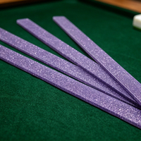 Offre Spéciale – Règle de Mahjong de Luxe en Acrylique, Lot de 4, avec Paillettes, pour Empilage de Cartes