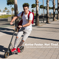 Trottinette de campus CE FCC homologuée route, 350W, contrôle par application, pliable, couleur électroplaquée personnalisée, badge 3D surélevé imprimé, 100kg