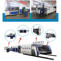 HS-C Serie Automatische Afdrukken Sleuf Stansen Map En Gluer Kartonnen Machines Golfkartonnen Doos Maken Machine