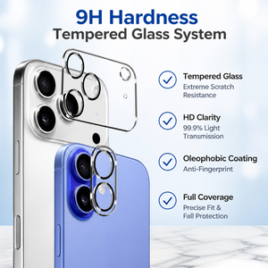 Protection d'objectif d'appareil <span class=keywords><strong>photo</strong></span> HD anti-rayures complète en verre trempé pour <span class=keywords><strong>iPhone</strong></span> <span class=keywords><strong>14</strong></span> 15 Plus 16 17 18 Pro Max - Product Image 2