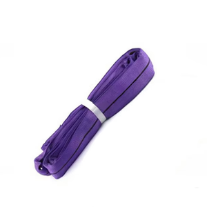 1Ton 2.5m/5mポリエステル繊維エンドレスソフトラウンドウェビングベルトスリング用リフティング - Product Image 5