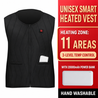 Veste chauffante softshell résistante à l'eau pour l'hiver, avec polyester coupe-vent et fermeture éclair pour zones chauffantes