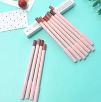 Ensemble de rouges à lèvres imperméables avec logo personnalisé, marque privée, fini mat, gloss et crayon à lèvres