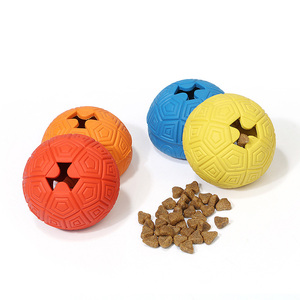 Haute qualité tortue forme fuite nourriture jouet pour animaux de compagnie en caoutchouc matériel chien mâcher jouets chiens de compagnie fuite aliments jouets - Product Image 3