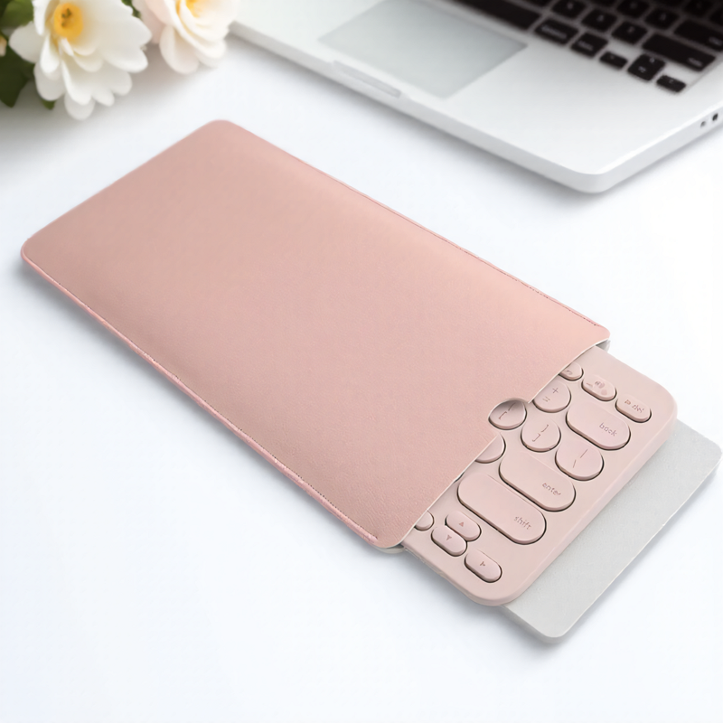 Premium PU Leather Keyboard Cover Portable Keyboard Case Durable Keyboard Storage Sleeve for Business Travel Office