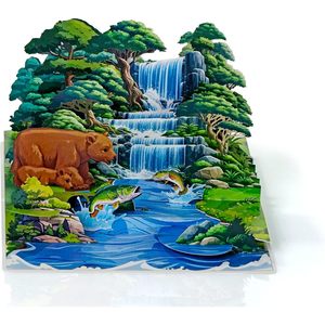 Pop Up Greeting Card 3D Father's Day Card For Dad Grandpa Godfather Irregular Shape <b>Paper</b> Digital Printing <b>Gloss</b> Lamination - Product Image 6