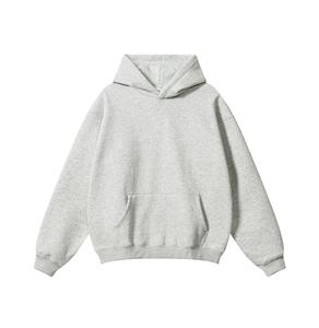 Sudadera con Capucha Personalizada de Gran Peso, 400 500 Gsm, Hombros Caídos, Lisa, 100% Algodón, Corte Holgado, Ajuste Cuadrado, Sudadera con Capucha de Felpa Gruesa de Alta Calidad - Product Image 3