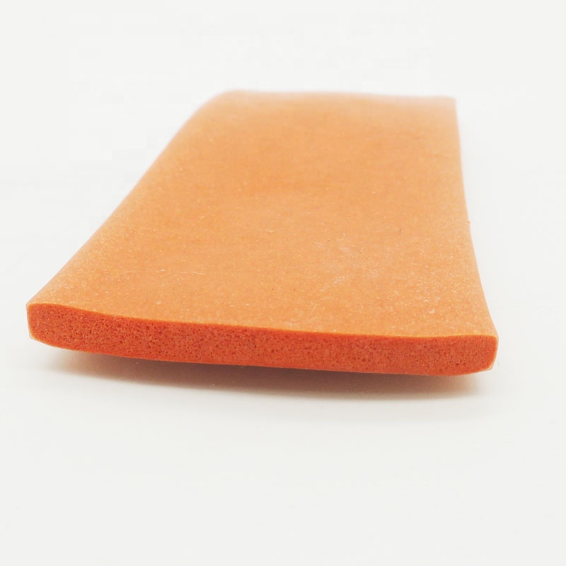 Custom Size Silicone Foam Strip Extruded Flat or Round/Square Sponge Rubber Seal Moulding Processing Service Available