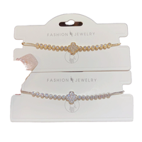 Bracelet de fête élégant unisexe en acier inoxydable plaqué or 18 carats avec breloque papillon et cœur en zircon, idéal pour les couples - Collection Love Bow MoLin